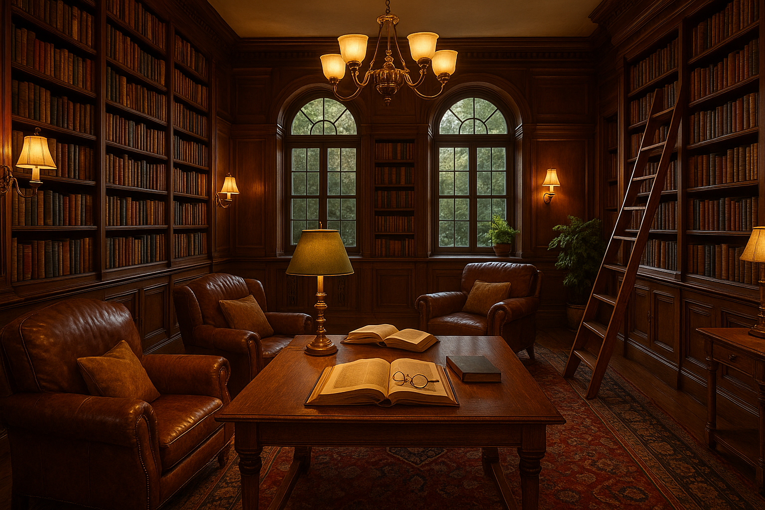 GENERATE A BOOK SPACE OR LIBRARY THEME